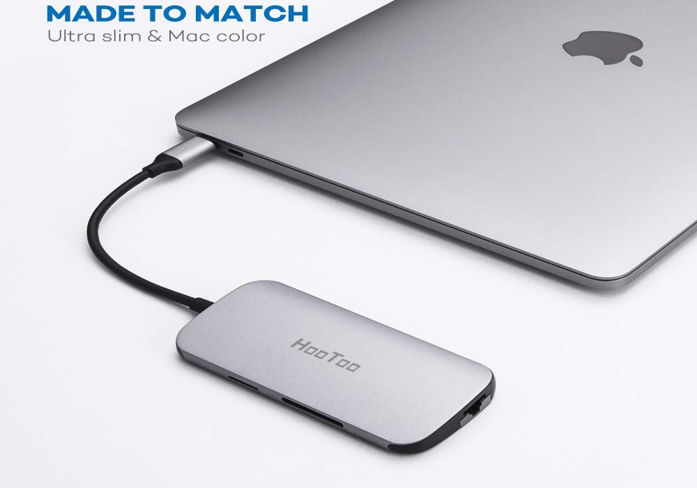 HooToo USB C Hub, 7-in-1 Adapter