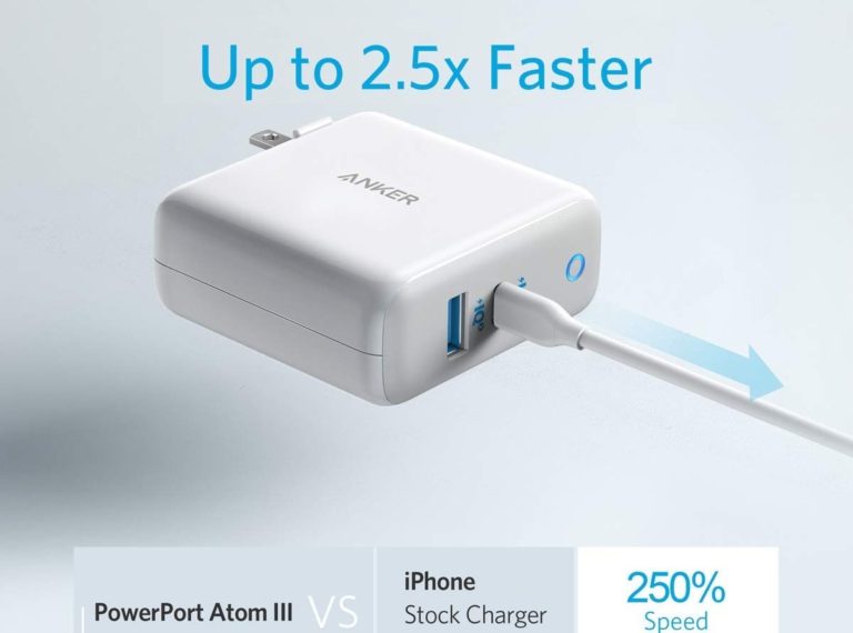 Anker 60W PIQ 3.0 & GaN Tech Dual Port Charger-min