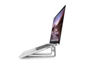 Twelve South ParcSlope for MacBook and iPad Pro, silver | Hybrid laptop stand and tablet desktop wedge