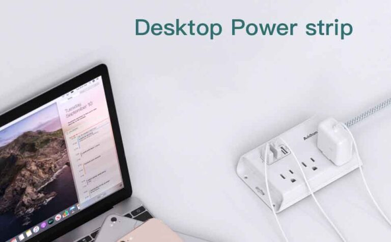 Addtam Power Strip with 3 USB Ports & 3 AC Outlets