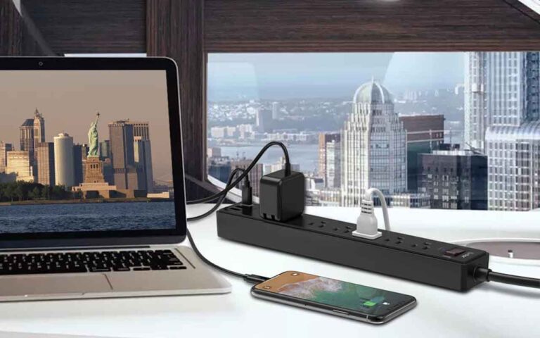 Yintar Power Strip with 6 AC Outlets and 3 USB Ports