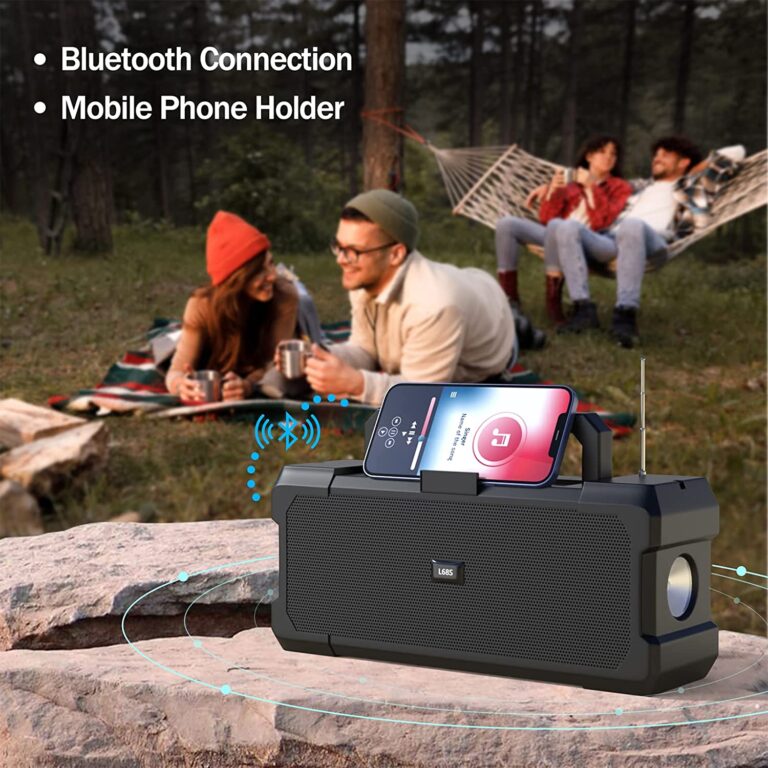 FFDZ-STORE Portable Bluetooth Speaker with Solar Charge