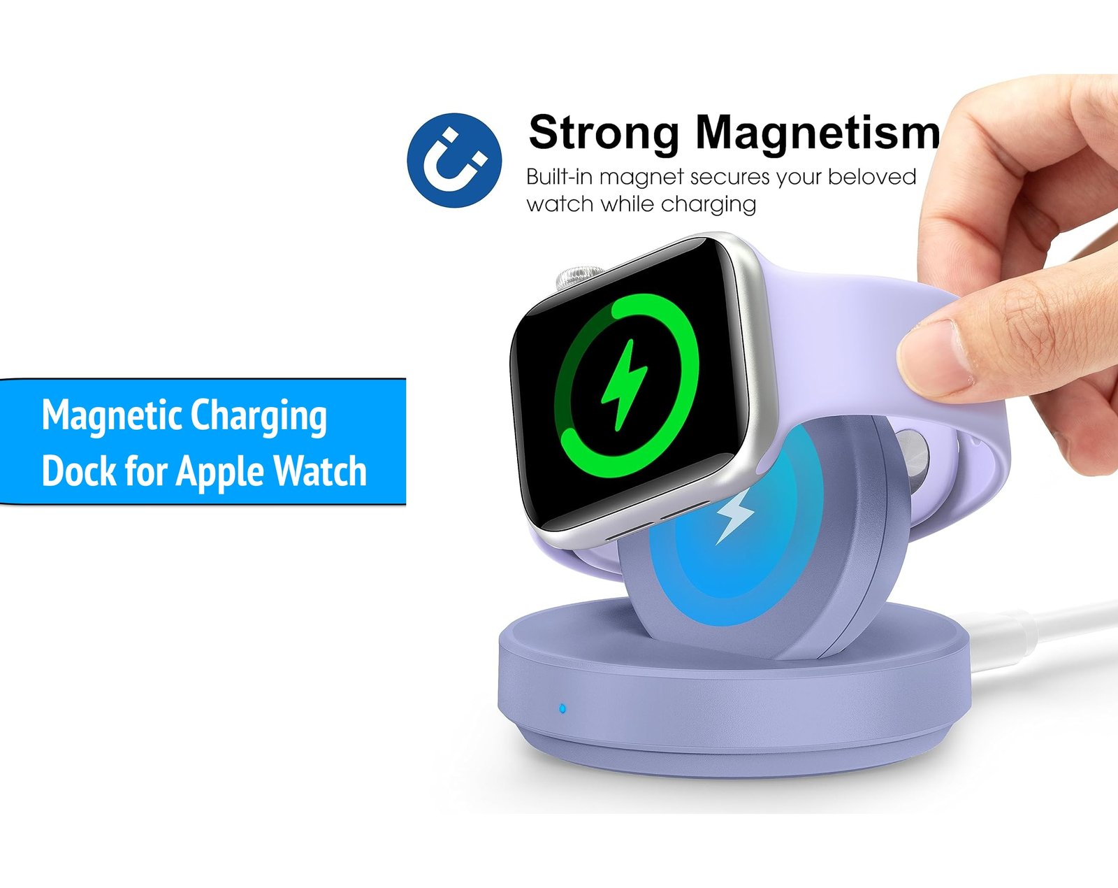 ZAPOGO Portable Magnetic Charging Dock for Apple Watch
