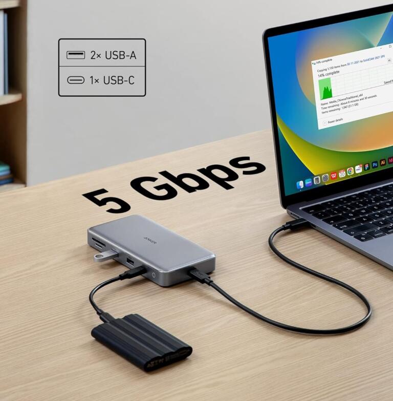 Anker 563 USB-C Hub (10-in-1, Dual 4K HDMI)