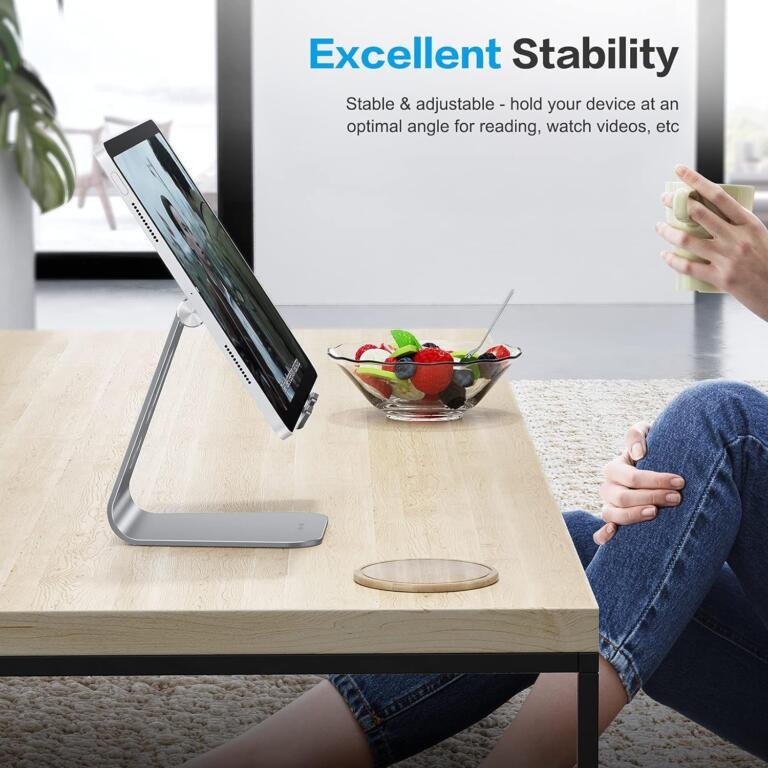 OMOTON Adjustable Tablet Stand for Desk