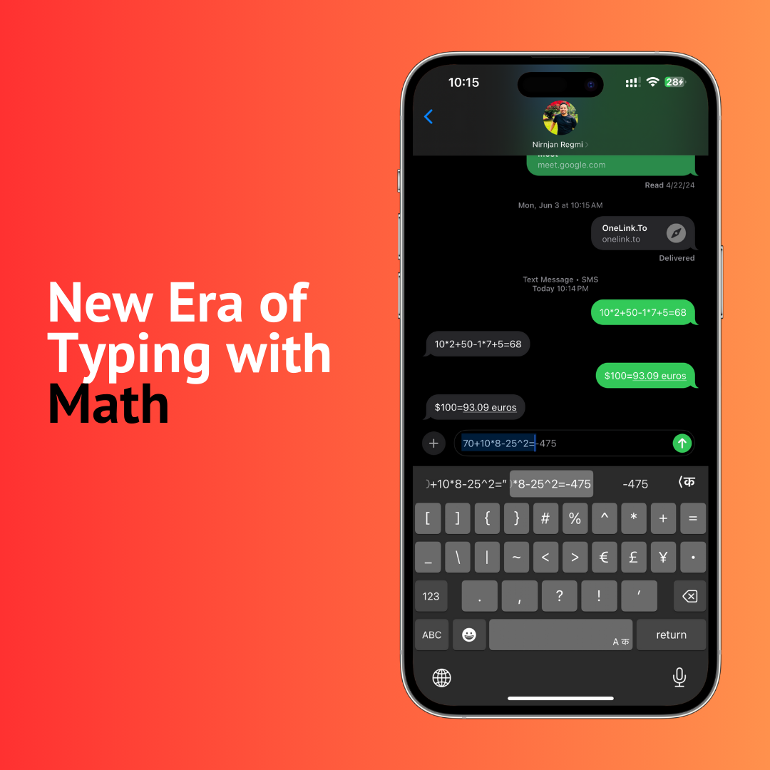New Era of Typing with Math